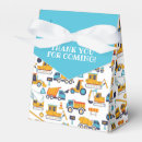 Search for construction favour boxes Birthday party thank you