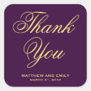Search for purple and gold wedding stickers Modern