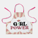 Search for girl power aprons Pink