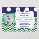 Search for chevron birthday invitations Green
