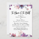 Search for to have and to hold wedding invitations Typography