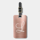 Search for pink luggage tags Brushed metal