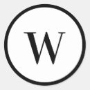 Search for black monogram stickers Minimalistic