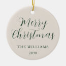 Search for green christmas tree decorations Winter holiday