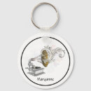 Search for vintage record player key rings Music