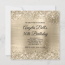 Search for champagne gold invitations Glitter