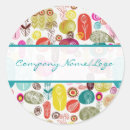 Search for hand drawn flower stickers Blue