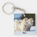 Search for samoyed dog key rings White