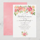 Search for peach first communion invitations Peonies