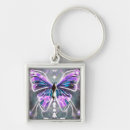 Search for purple glow key rings Butterfly