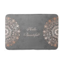 Search for floral mandala bath mats Grey