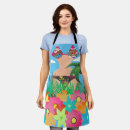 Search for hawaiian flower aprons Kitchen