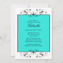Search for blue scroll invitations Black