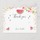 Search for watermelon thank you cards One in a melon