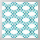 Search for black white turquoise art Pattern