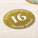 Search for glitter coasters Sweet 16