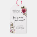 Search for love is sweet gift tags Flowers