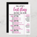 Search for itinerary hen party invitations Girly