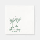 Search for fun cocktail wedding napkins Whimsical