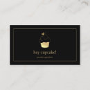 Search for gold cupcake business cards Dessert