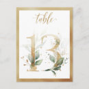 Search for 13 gold table cards Botanical