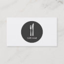 Search for meal delivery business cards Chef