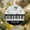 Search for music christmas tree decorations piano