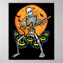 Search for skeleton guitar posters Halloween