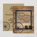 Search for country wagon wheel wedding invitations Wood