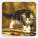 Search for kitten square stickers Cat
