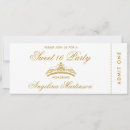 Search for gold and white party invitations Script