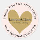 Search for heart thank you stickers Handmade