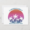 Search for beach reunion invitations Sunset