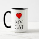 Search for i heart cats mugs I love you