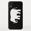 Search for black elephant iphone cases White