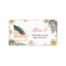 Search for winter party return address labels Floral