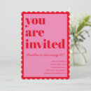 Search for red party invitations Modern