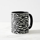 Search for zebra animal mugs Black and white