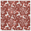 Search for reindeer christmas fabric White