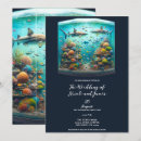 Search for fish wedding invitations Underwater