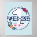 Search for wild one birthday posters Girl 1st birthday