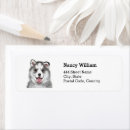 Search for siberian husky dog return address labels Canine