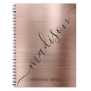 Search for rose gold notebooks Girly feminine