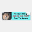 Search for dog rescue bumper stickers Adopt