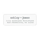 Search for elegant chic return address labels Minimal