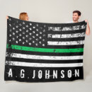 Search for green border blankets Thin green line