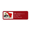 Search for dogs and cats return address labels Merry christmas