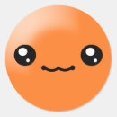 Search for cute orange fruit stickers happy