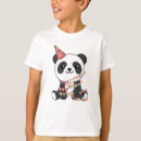 Search for panda kids tshirts Birthday