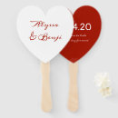 Search for heart shaped hand fans Outdoor ceremony